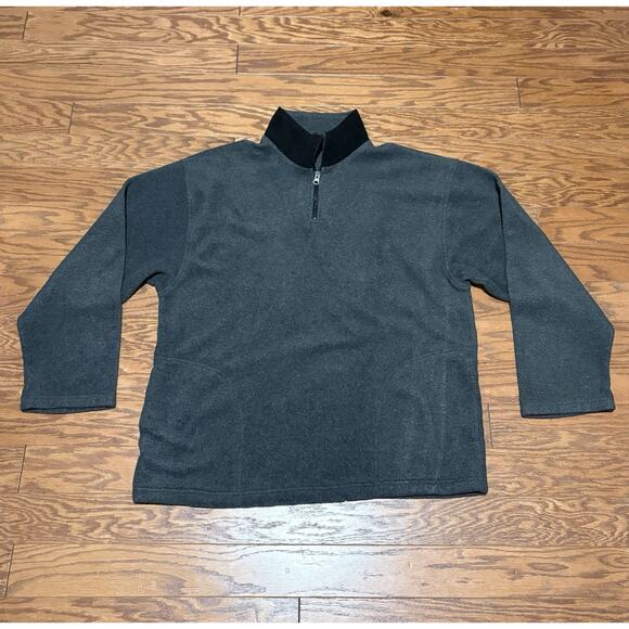 Outdoor Urban Terrain Men's Gray Fleece 1/4 Zip Pullover Sweater w/ Pockets, XL - Picture 1 of 5
